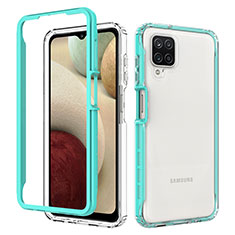 Custodia Silicone Trasparente Laterale 360 Gradi Cover JX1 per Samsung Galaxy A12 Nacho Verde