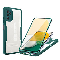 Custodia Silicone Trasparente Laterale 360 Gradi Cover MJ1 per Samsung Galaxy A13 5G Verde