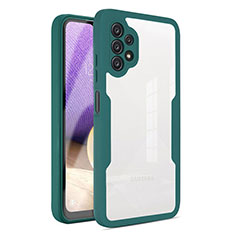 Custodia Silicone Trasparente Laterale 360 Gradi Cover MJ1 per Samsung Galaxy A32 5G Verde