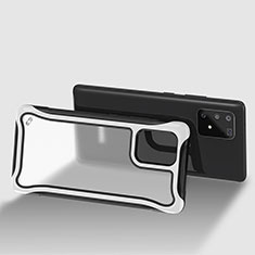 Custodia Silicone Trasparente Laterale 360 Gradi Cover per Samsung Galaxy A91 Bianco