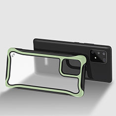 Custodia Silicone Trasparente Laterale 360 Gradi Cover per Samsung Galaxy A91 Verde Pastello