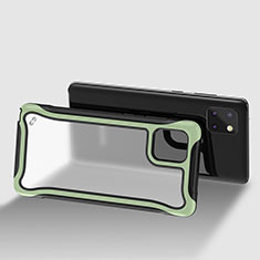 Custodia Silicone Trasparente Laterale 360 Gradi Cover per Samsung Galaxy M60s Verde Pastello