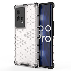 Custodia Silicone Trasparente Laterale 360 Gradi Cover per Vivo iQOO 8 Pro 5G Bianco
