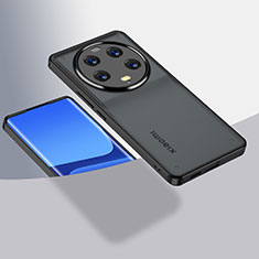 Custodia Silicone Trasparente Laterale 360 Gradi Cover QK1 per Xiaomi Mi 13 Ultra 5G Nero