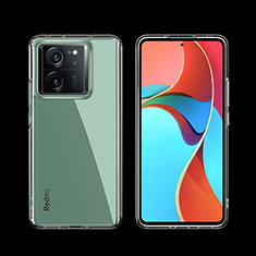 Chiaro Custodia Silicone Trasparente Laterale 360 Gradi Cover QK1 per Xiaomi Mi 13T Pro 5G Chiaro