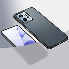 Custodia Silicone Trasparente Laterale 360 Gradi Cover QK1 per Xiaomi Redmi Note 12 4G Nero