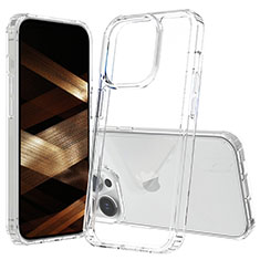 Custodia Silicone Trasparente Laterale 360 Gradi Cover ZJ1 per Apple iPhone 14 Pro Chiaro