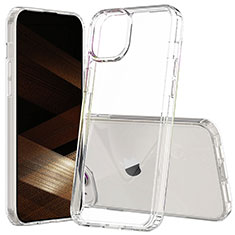 Custodia Silicone Trasparente Laterale 360 Gradi Cover ZJ1 per Apple iPhone 15 Chiaro