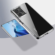 Custodia Silicone Trasparente Laterale 360 Gradi Cover ZJ1 per Xiaomi Redmi Note 12 Pro 5G Chiaro