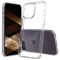 Custodia Silicone Trasparente Laterale 360 Gradi Cover ZJ2 per Apple iPhone 14 Pro Max Chiaro