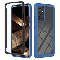 Custodia Silicone Trasparente Laterale 360 Gradi Cover ZJ2 per Samsung Galaxy A35 5G Blu