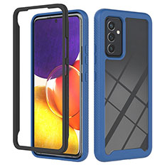 Custodia Silicone Trasparente Laterale 360 Gradi Cover ZJ2 per Samsung Galaxy S23 FE 5G Blu