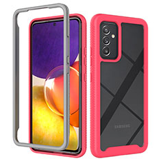 Custodia Silicone Trasparente Laterale 360 Gradi Cover ZJ4 per Samsung Galaxy A05s Rosa Caldo