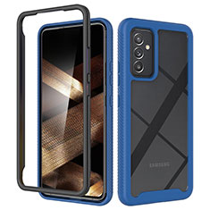 Custodia Silicone Trasparente Laterale 360 Gradi Cover ZJ4 per Samsung Galaxy A15 LTE Blu