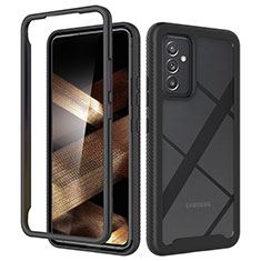 Custodia Silicone Trasparente Laterale 360 Gradi Cover ZJ4 per Samsung Galaxy A15 LTE Nero
