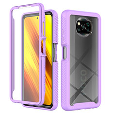 Custodia Silicone Trasparente Laterale 360 Gradi Cover ZJ4 per Xiaomi Poco X3 NFC Lavanda