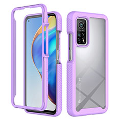 Custodia Silicone Trasparente Laterale 360 Gradi Cover ZJ4 per Xiaomi Redmi K30S 5G Lavanda