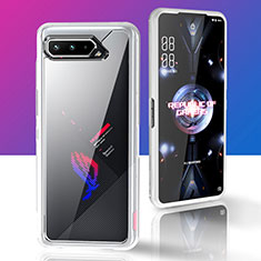Custodia Silicone Trasparente Laterale 360 Gradi Cover ZJ5 per Asus ROG Phone 5 Ultimate Chiaro