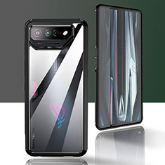 Custodia Silicone Trasparente Laterale 360 Gradi Cover ZJ5 per Asus ROG Phone 7 Nero