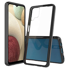 Custodia Silicone Trasparente Laterale 360 Gradi Cover ZJ5 per Samsung Galaxy A12 5G Nero