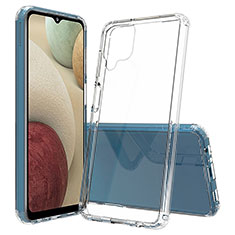 Custodia Silicone Trasparente Laterale 360 Gradi Cover ZJ5 per Samsung Galaxy A12 Chiaro