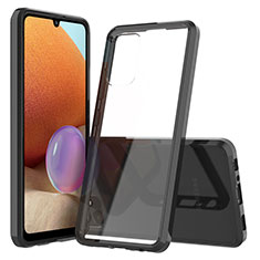 Custodia Silicone Trasparente Laterale 360 Gradi Cover ZJ5 per Samsung Galaxy A32 4G Nero