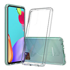 Custodia Silicone Trasparente Laterale 360 Gradi Cover ZJ5 per Samsung Galaxy A52 5G Chiaro