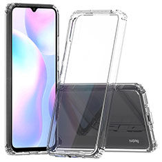 Chiaro Custodia Silicone Trasparente Laterale 360 Gradi Cover ZJ5 per Xiaomi Redmi 9i Chiaro