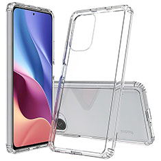 Chiaro Custodia Silicone Trasparente Laterale 360 Gradi Cover ZJ5 per Xiaomi Redmi K40 Pro 5G Chiaro