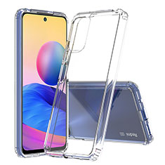 Chiaro Custodia Silicone Trasparente Laterale 360 Gradi Cover ZJ5 per Xiaomi Redmi Note 10 5G Chiaro