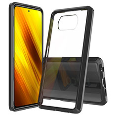 Custodia Silicone Trasparente Laterale 360 Gradi Cover ZJ6 per Xiaomi Poco X3 NFC Nero
