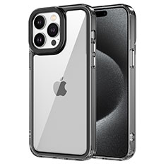 Custodia Silicone Trasparente Laterale Cover AC1 per Apple iPhone 13 Pro Max Nero