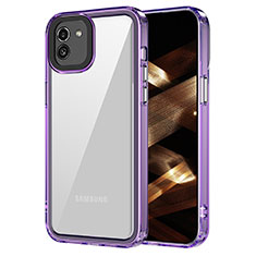 Custodia Silicone Trasparente Laterale Cover AC1 per Samsung Galaxy A03 Lavanda