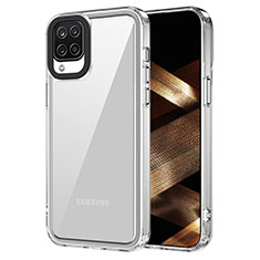 Custodia Silicone Trasparente Laterale Cover AC1 per Samsung Galaxy A12 Nacho Chiaro