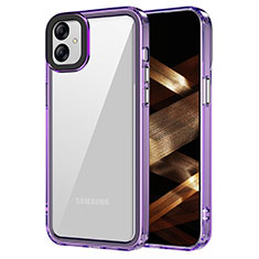 Custodia Silicone Trasparente Laterale Cover AC1 per Samsung Galaxy M04 Lavanda