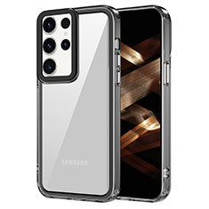 Custodia Silicone Trasparente Laterale Cover AC1 per Samsung Galaxy S24 Ultra 5G Nero