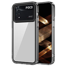 Custodia Silicone Trasparente Laterale Cover AC1 per Xiaomi Poco M4 Pro 4G Nero