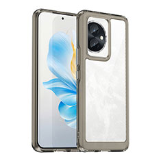 Custodia Silicone Trasparente Laterale Cover J01S per Huawei Honor 100 5G Grigio
