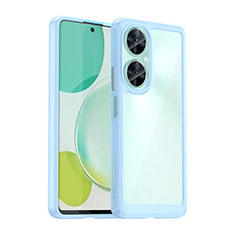 Custodia Silicone Trasparente Laterale Cover J01S per Huawei Nova 11i Blu