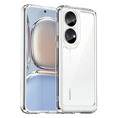 Custodia Silicone Trasparente Laterale Cover J01S per Huawei P50 Pro Chiaro