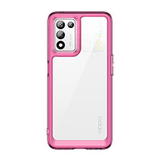 Custodia Silicone Trasparente Laterale Cover J01S per Oppo K9S 5G Lavanda