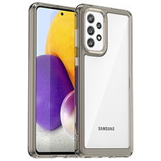 Custodia Silicone Trasparente Laterale Cover J01S per Samsung Galaxy A73 5G Grigio