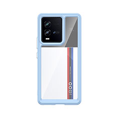 Custodia Silicone Trasparente Laterale Cover J01S per Vivo iQOO 9T 5G Cielo Blu
