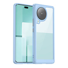 Custodia Silicone Trasparente Laterale Cover J01S per Xiaomi Civi 3 5G Azzurro