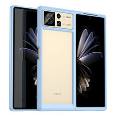 Custodia Silicone Trasparente Laterale Cover J01S per Xiaomi Mix Fold 2 5G Blu