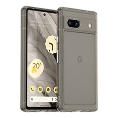 Custodia Silicone Trasparente Laterale Cover J02S per Google Pixel 7a 5G Grigio