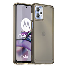 Custodia Silicone Trasparente Laterale Cover J02S per Motorola Moto G13 Grigio
