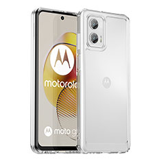 Custodia Silicone Trasparente Laterale Cover J02S per Motorola Moto G73 5G Chiaro