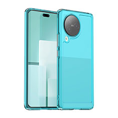 Custodia Silicone Trasparente Laterale Cover J02S per Xiaomi Civi 3 5G Blu