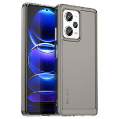 Custodia Silicone Trasparente Laterale Cover J02S per Xiaomi Redmi Note 12 Pro+ Plus 5G Grigio